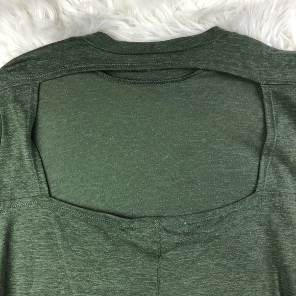 Free People | Green Long Sleeve Open Back Dress M - Picture 7 of 7